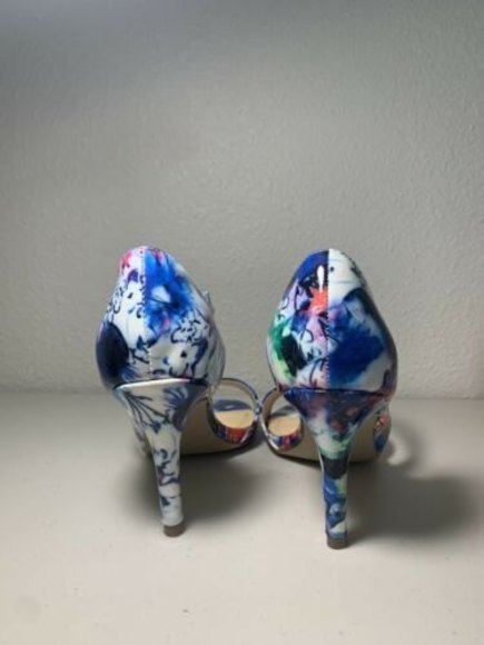 UNISA Women’s Open Toe High Heels Dress Sandals 6.5 M Floral - Picture 5 of 6